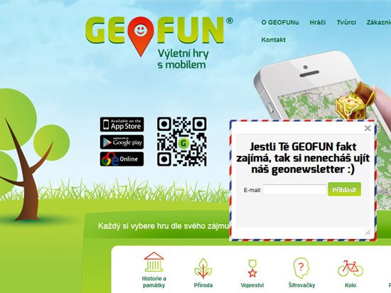 GEOFUN - výletní hry s mobilem